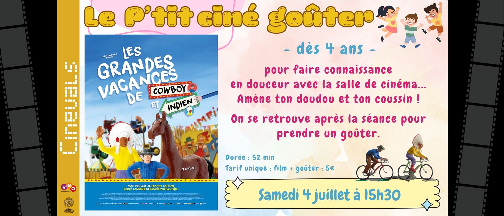 Le p'tit ciné goûter - Cinévals