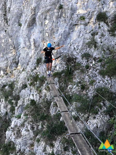 Via ferrata Guiguette, Ain