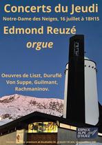 Concerts du jeudi : Edmond Reuzé, orgue_Alpe d'Huez