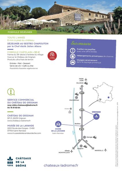 Journée Exploration : Château de Grignan et Musée de la Lavande