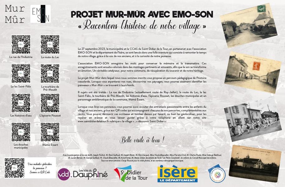 Découvrez le patrimoine de la commune - témoignages intergénérationnels
