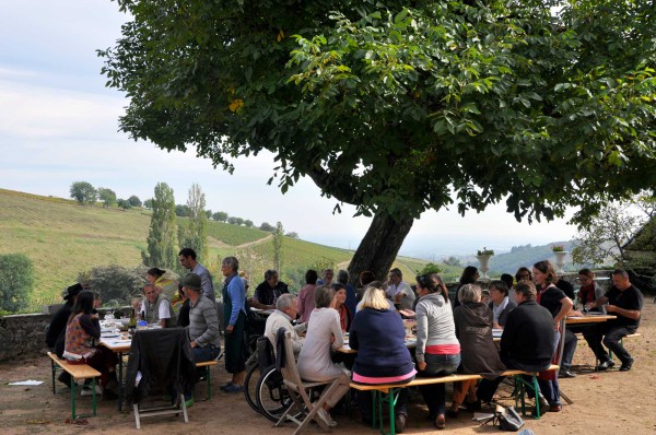 repas froid au Château de Javernand à Chiroubles