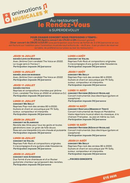 Concert de Apierrose au Rendez-vous_Superdévoluy