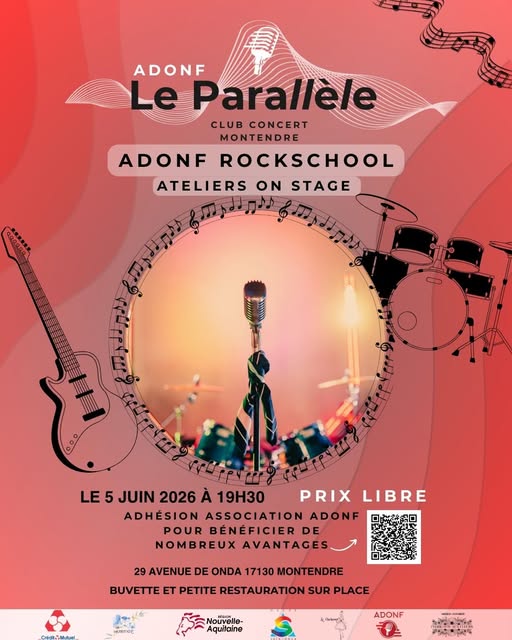 Adonf Rockschool : Atelier on stage
