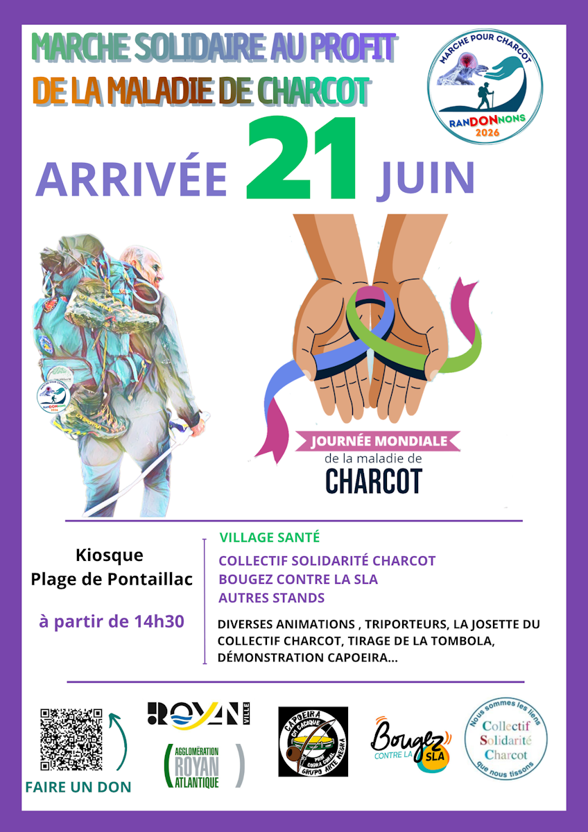 Arrivée Marche Solidaire - Maladie de Charcot