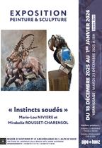 Vernissage de l'exposition de peintures et de sculptures : Instincts soudés