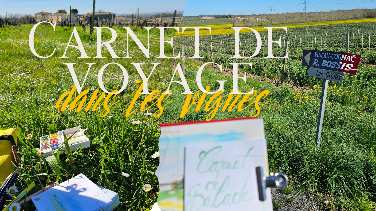 Atelier d'initiation au Carnet de voyage : Carnet de Balade dans les Vignes - Domaine Raymond Bossis