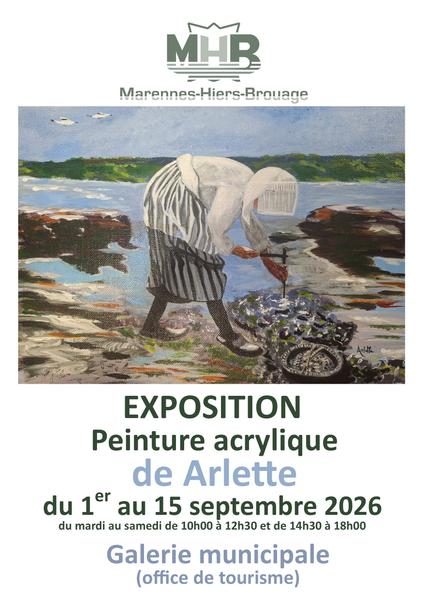 Exposition peinture acrylique de Arlette