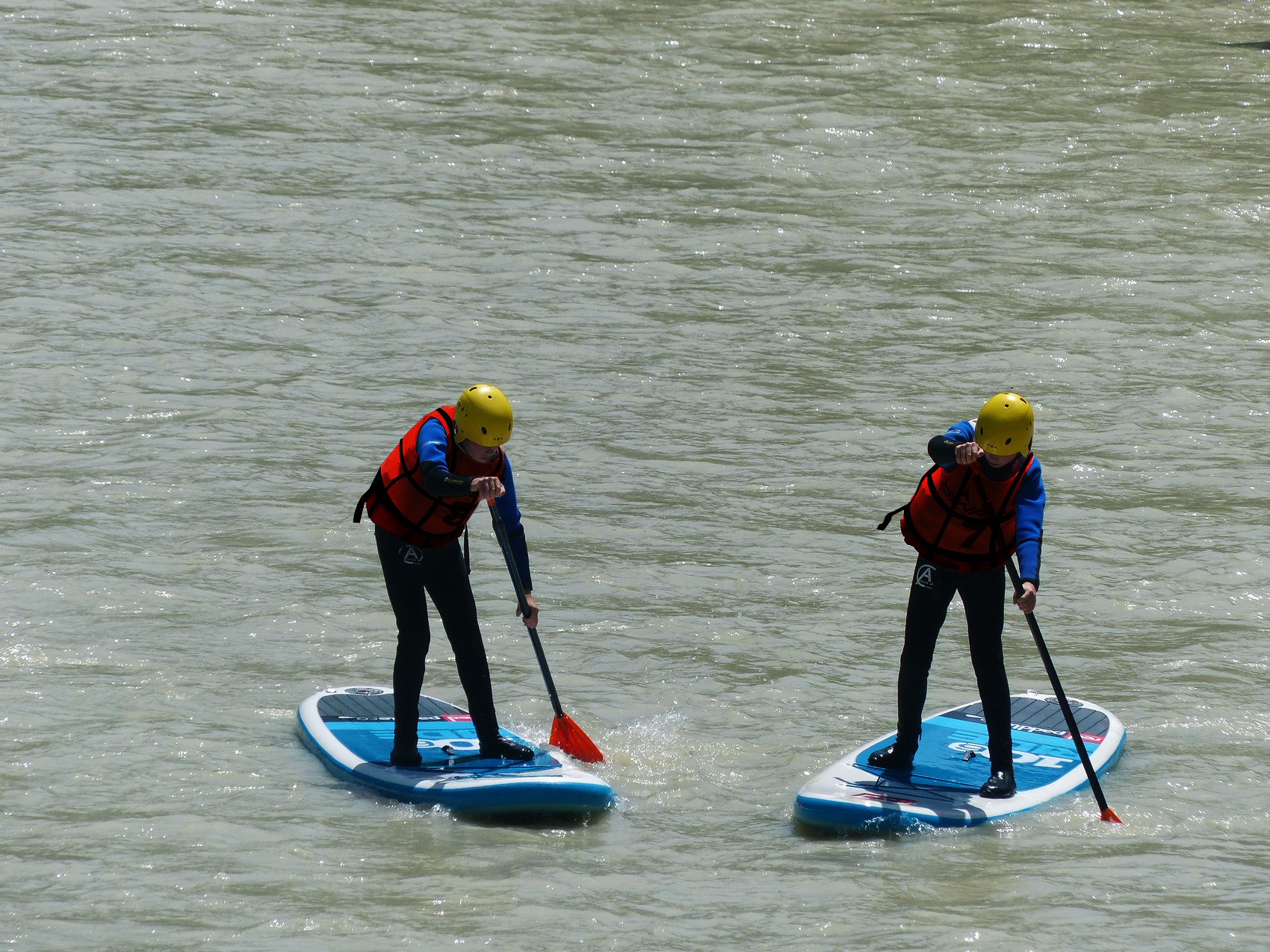 SUP en descente vers Magland-1-3