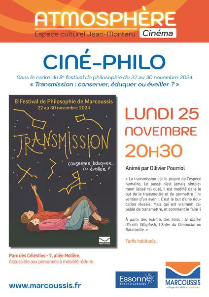 Ciné-Philo - Transmission : conserver, éduquer... Le 25 nov 2024