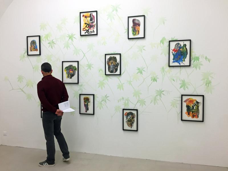 10.	Vue de l’exposition « Reflets dans la jungle » de Leslie Amine, 2019.