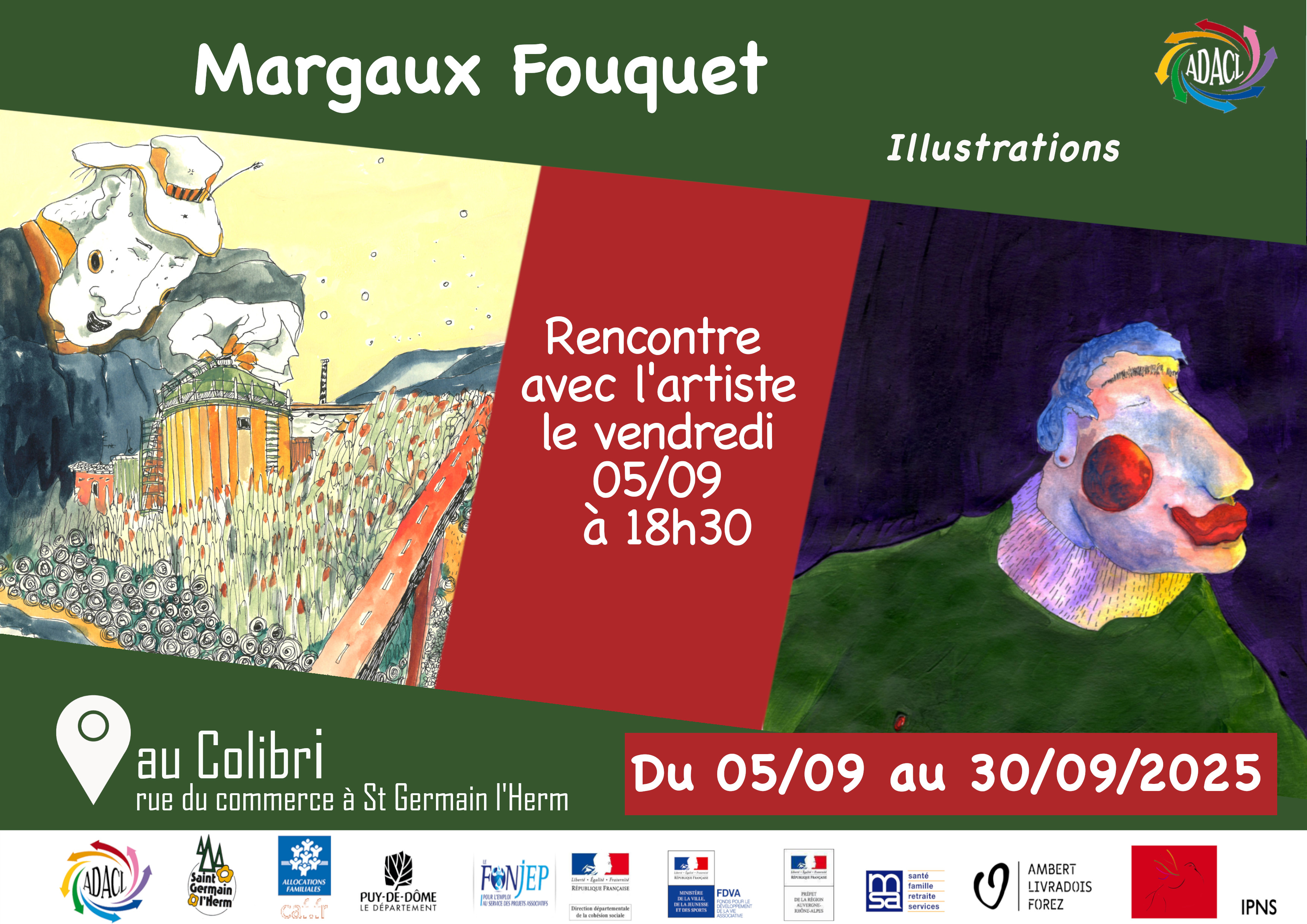 Exposition sur l’Italie de Margaux Fouquet // Saint-Germain-l’Herm