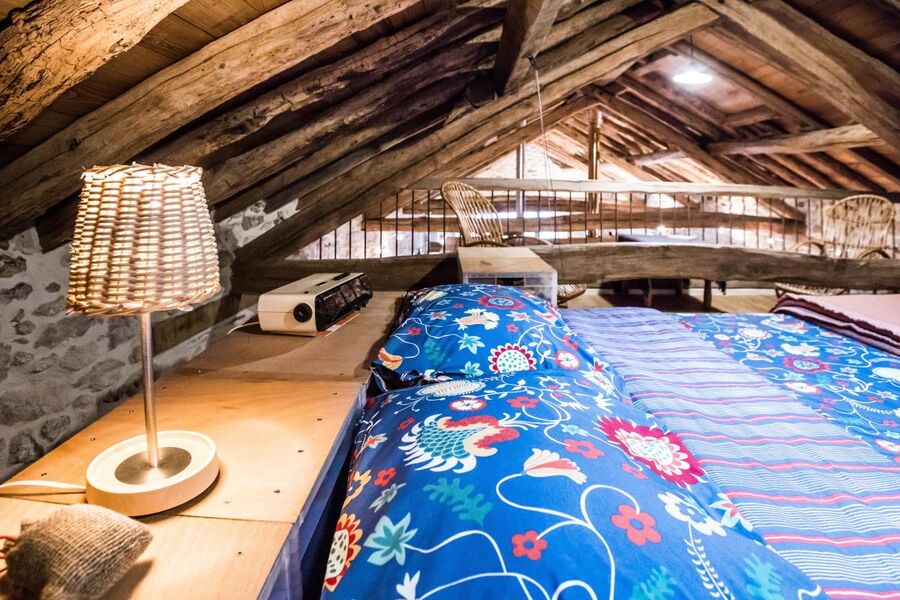 Mezzanine avec lit pour 2 personnes
