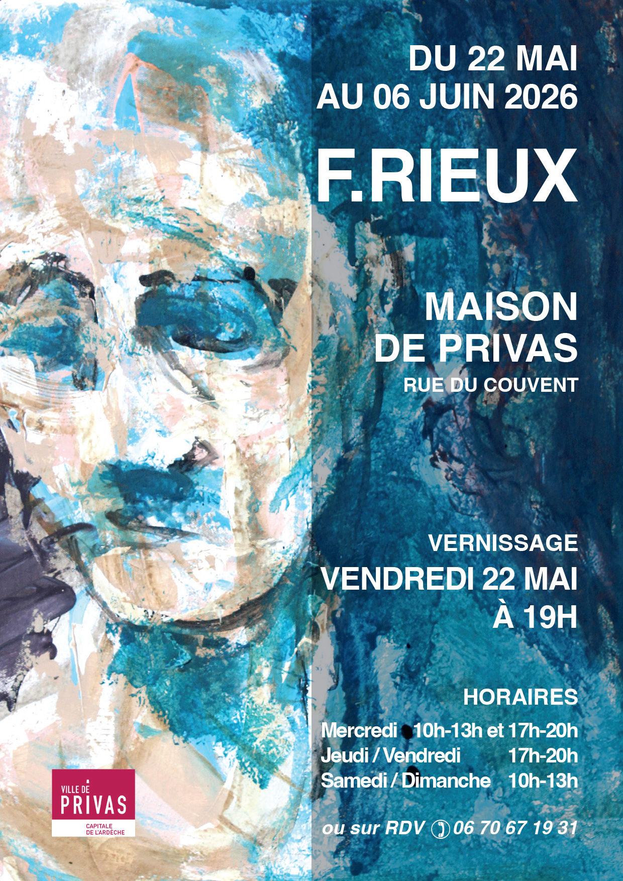 Vernissage de l'exposition de peinture de François Rieux
