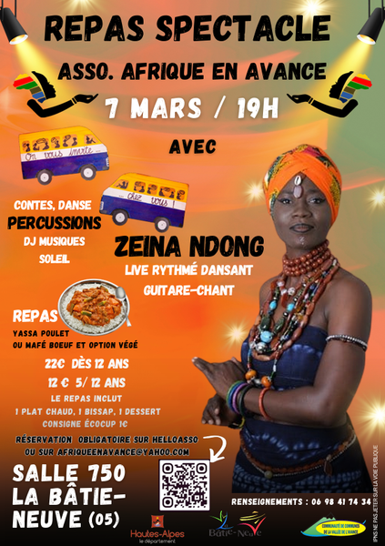 Repas spectacle Afrique en Avance_La Bâtie-Neuve