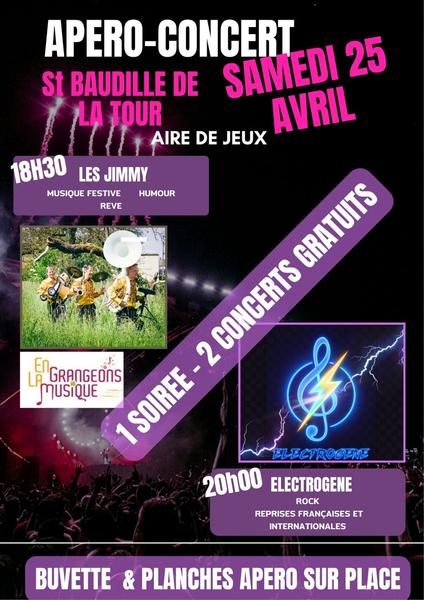 Affiche concert à Saint-Baudille-de-la-Tour