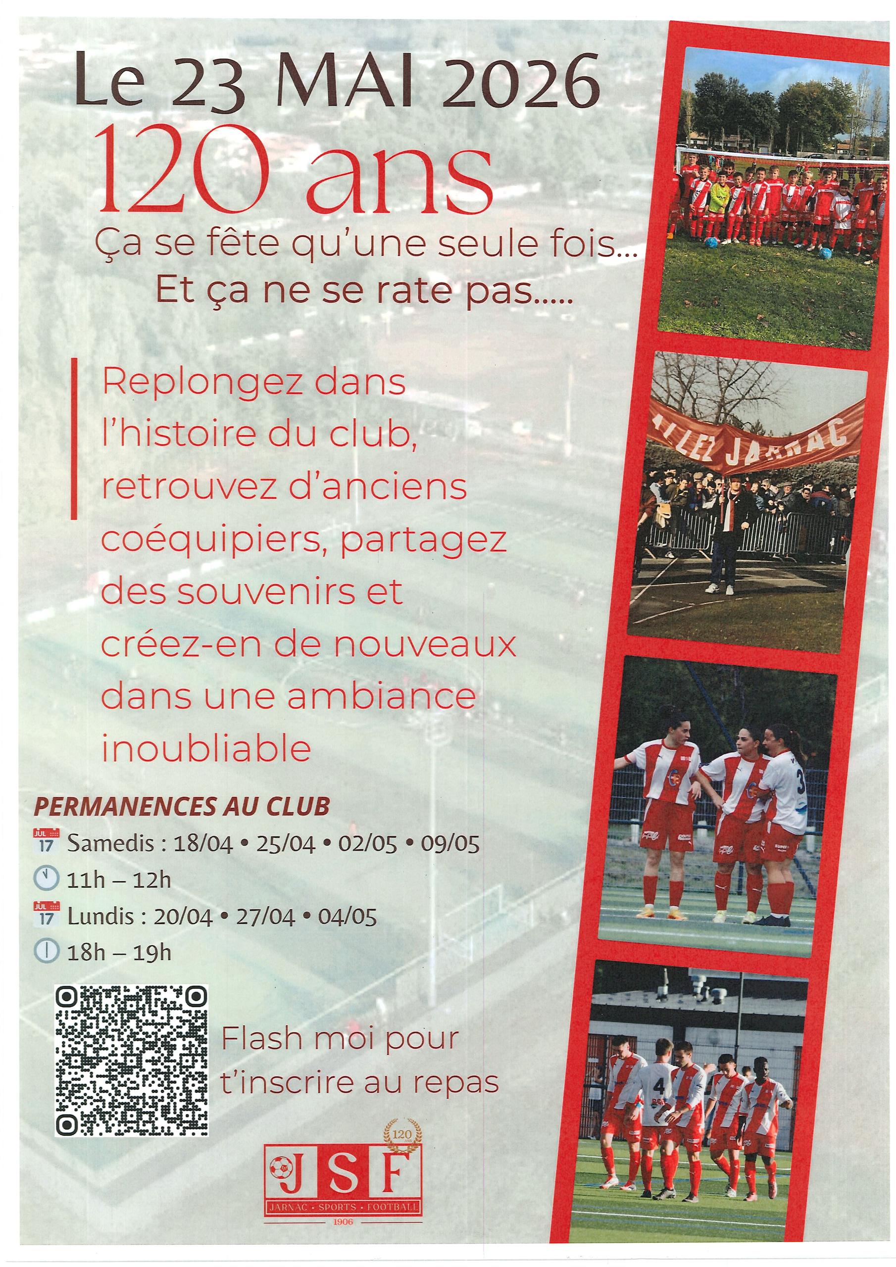 120 ans de Jarnac Sports Football