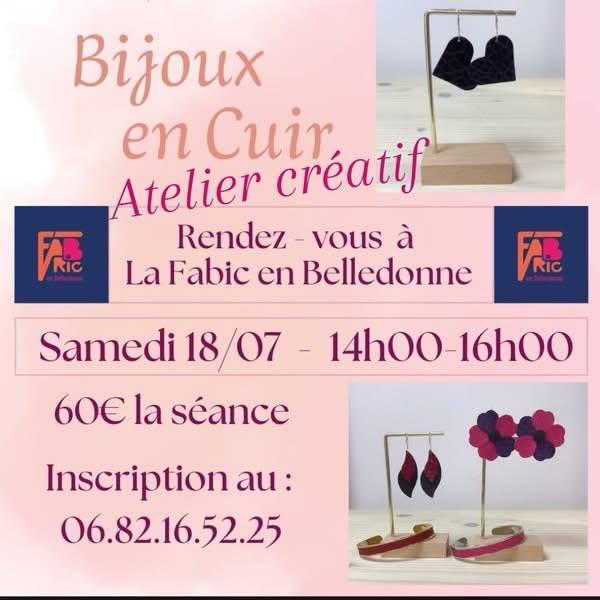 Atelier maroquinerie : création de bijoux en cuir