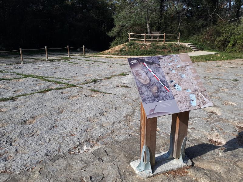 Les empreintes de dinosaures de Villette