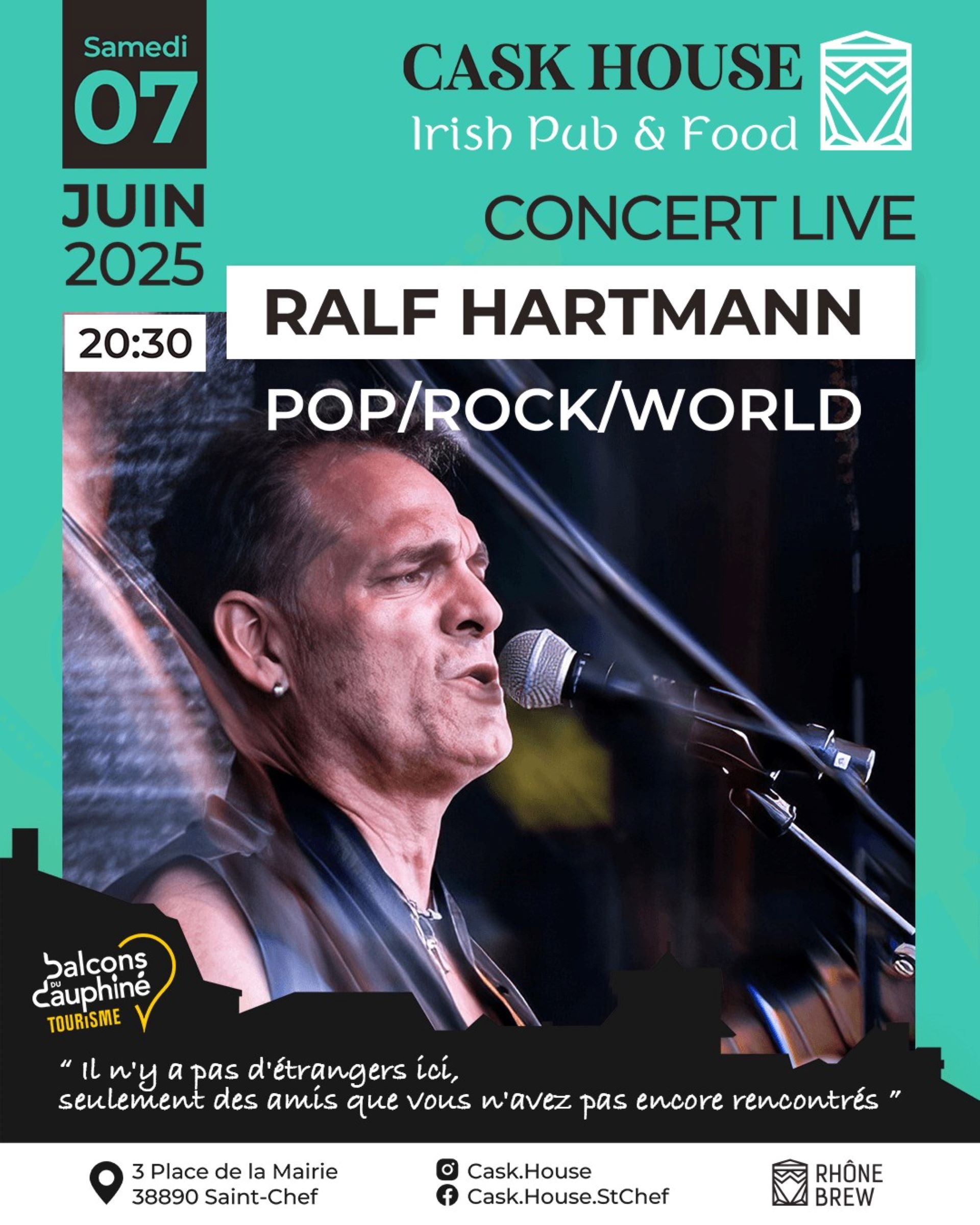 Concert de Ralph Hartmann au Cask House_Saint-Chef-Office de Tourisme des Balco…