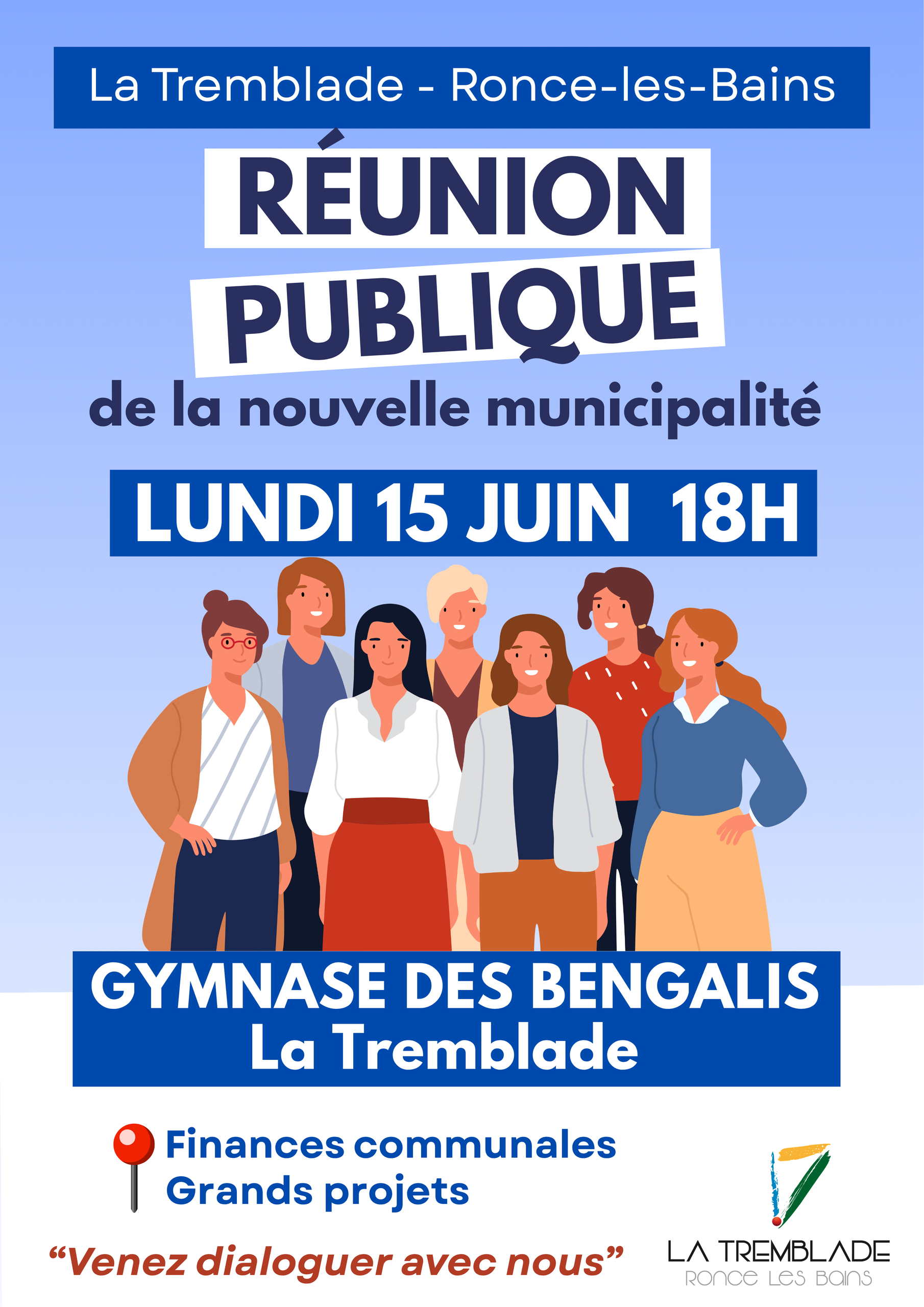 Réunion publique de la nouvelle municipalité