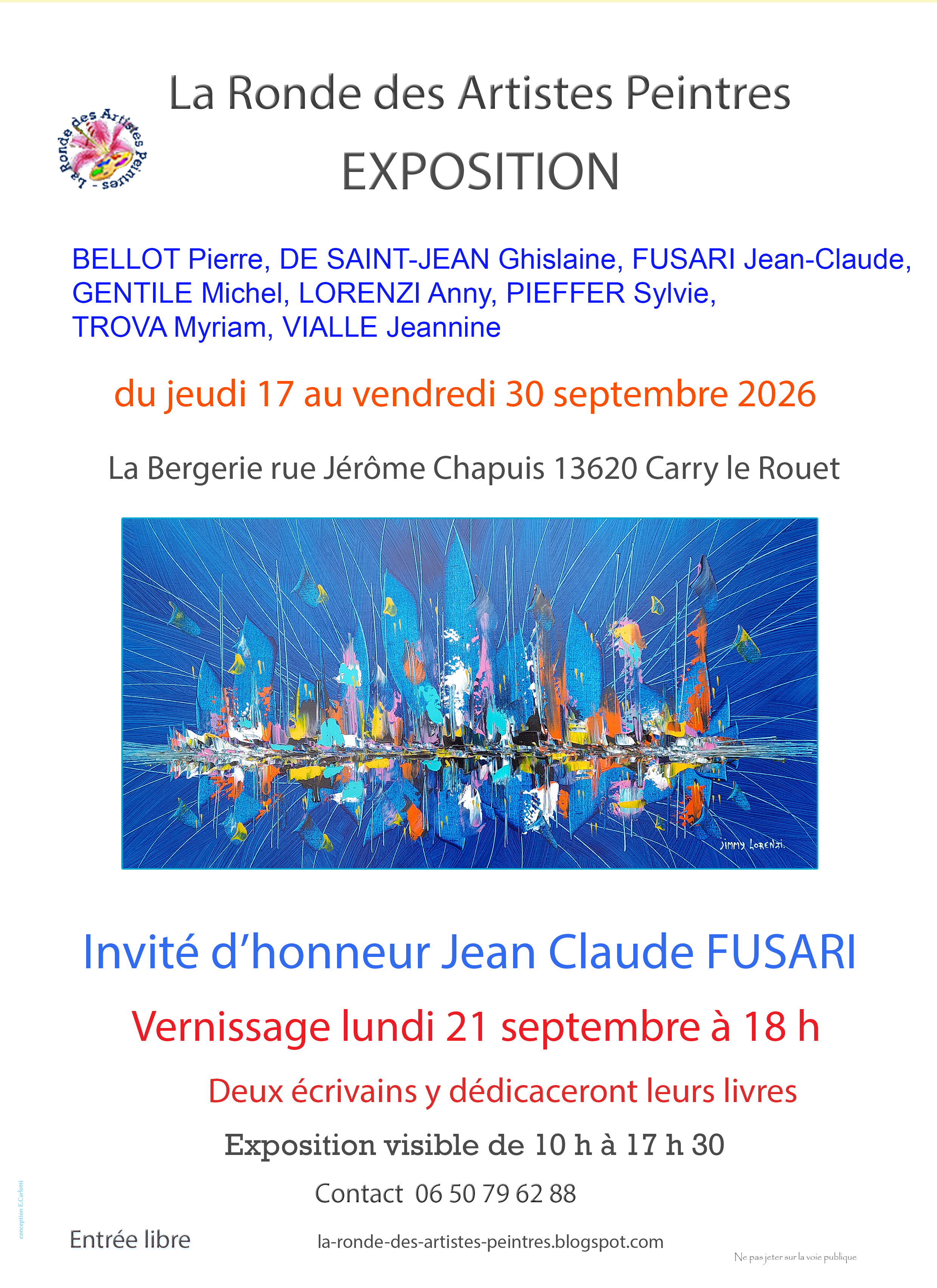Exposition à la Bergerie La Ronde des Artistes Peintres