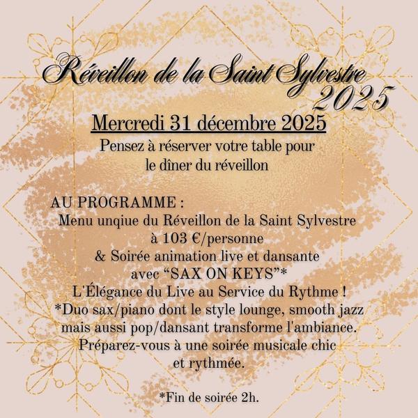 Réveillon de la Saint-Sylvestre Les Peupliers - © LES PEUPLIERS