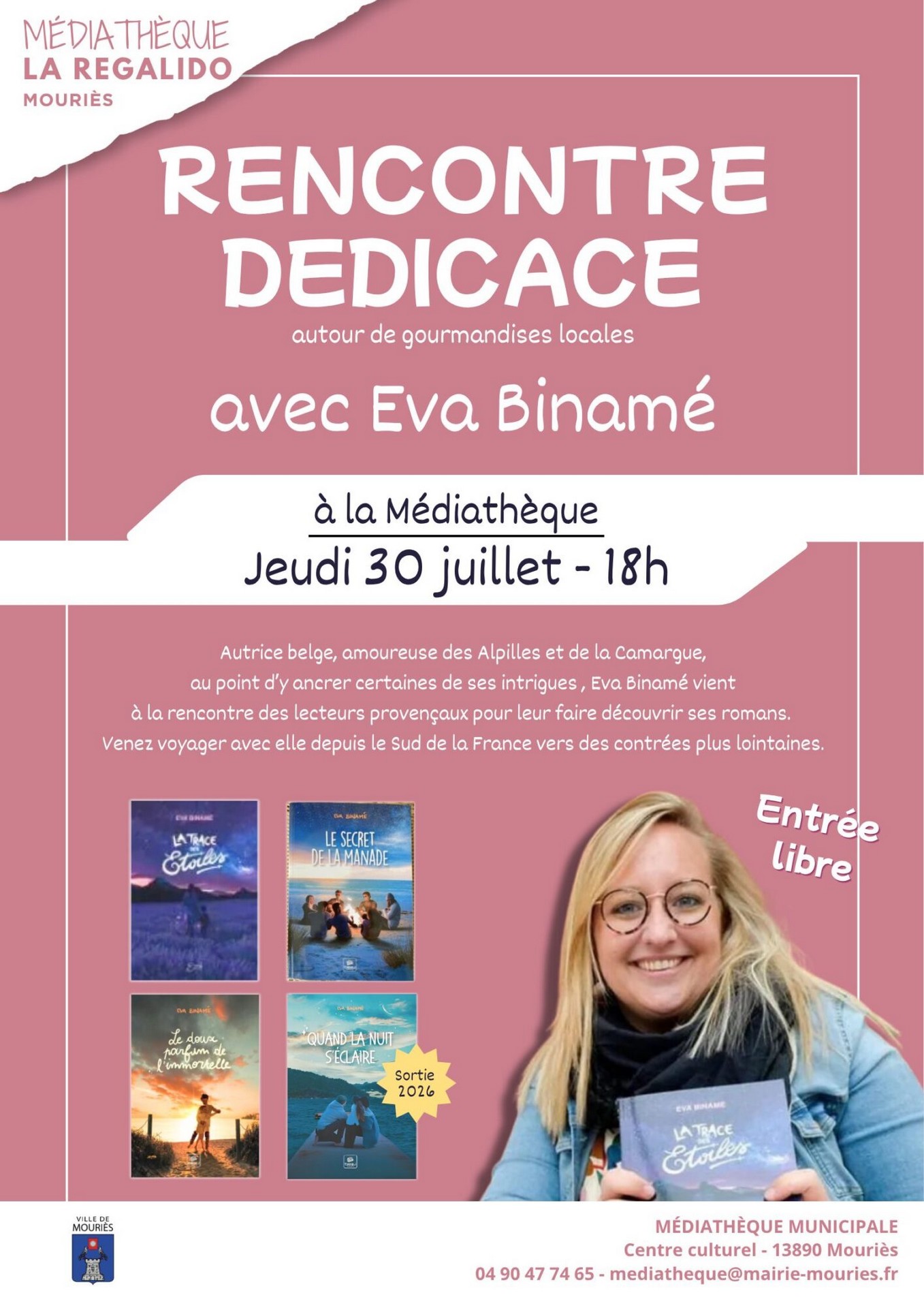 Rencontre dédicace avec Eva Binamé