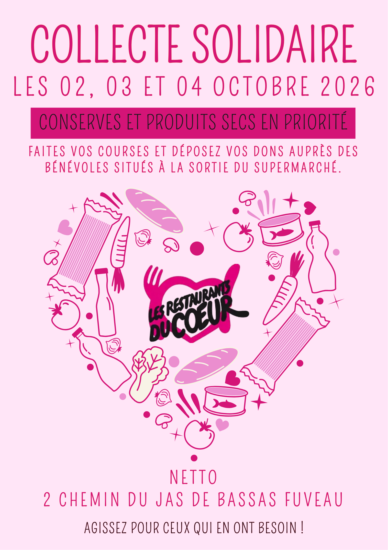 Collecte pour les Restos du Coeur