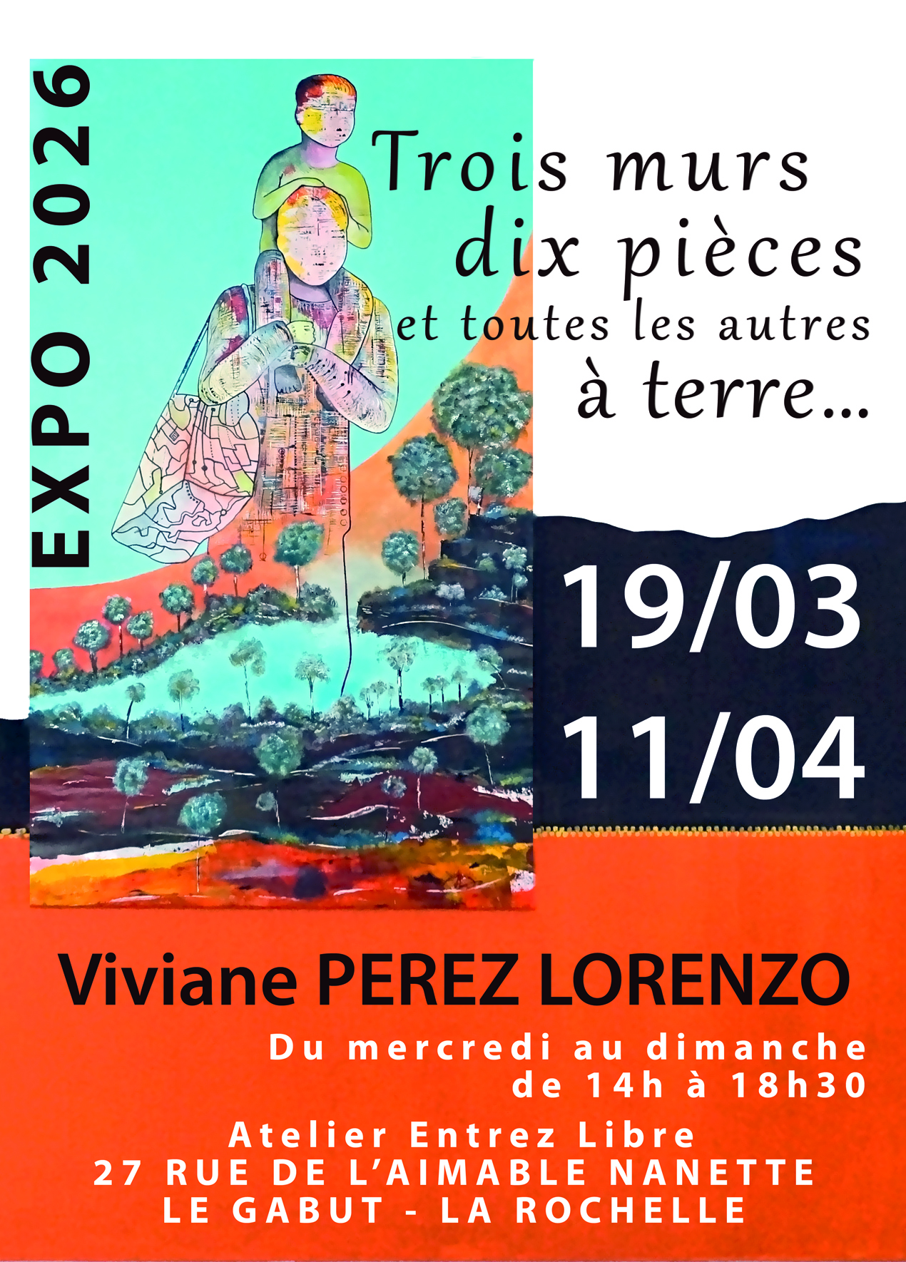 Exposition - Trois murs dix pièces et toutes les autres à terre...