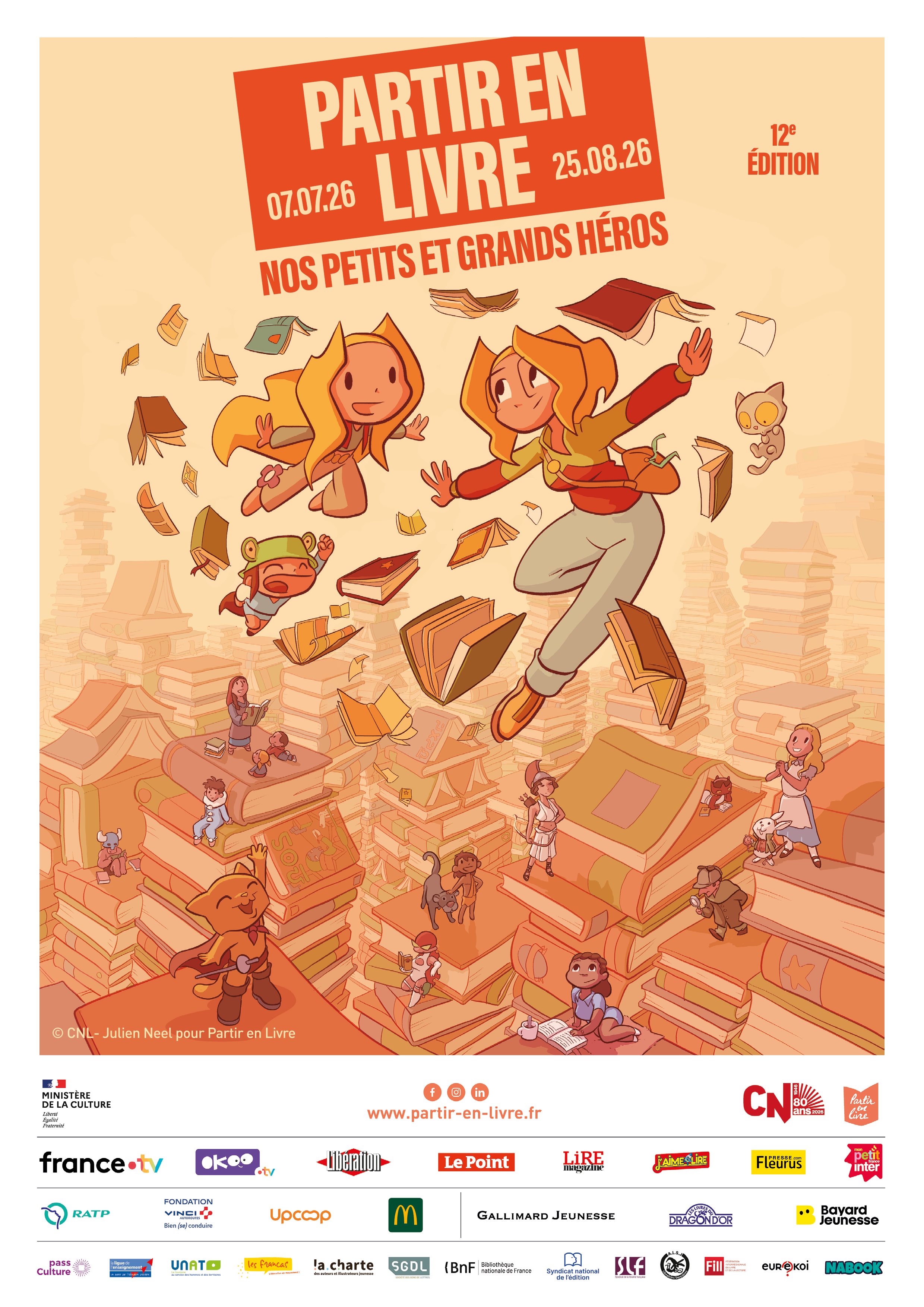 Affiche Partir en livre
