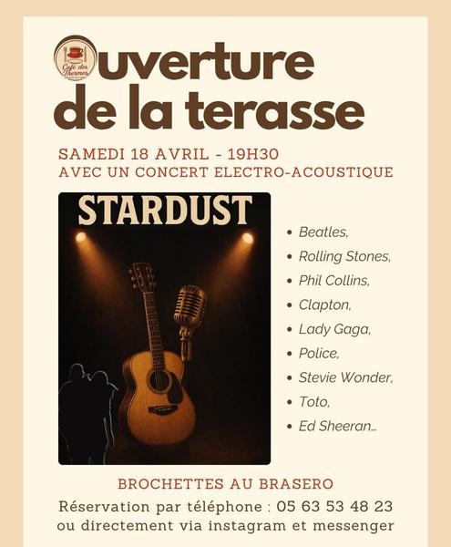 Ouverture de la terrasse à Trébas