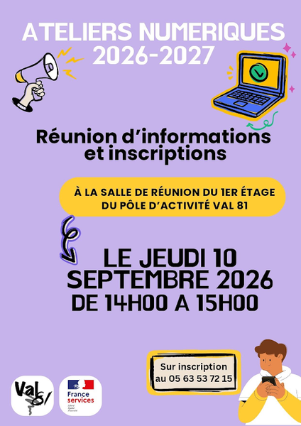 Réunion d'information des Ateliers numériques - France Services Val81