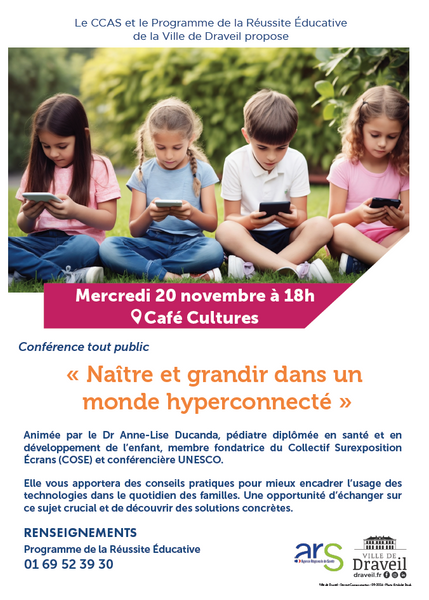 Conférence Naître et grandir dans un monde hyperconnecté