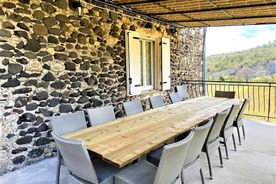 Gîte de la Mûre - Rental for 12 people with swimming pool in southern Ardèche