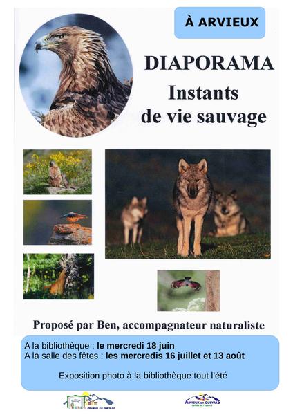 affiche - © Bibliothèque d'Arvieux Diaporama - conférence 'La Faune des Alpes du Sud'_Arvieux - © Bibliothèque d'Arvieux