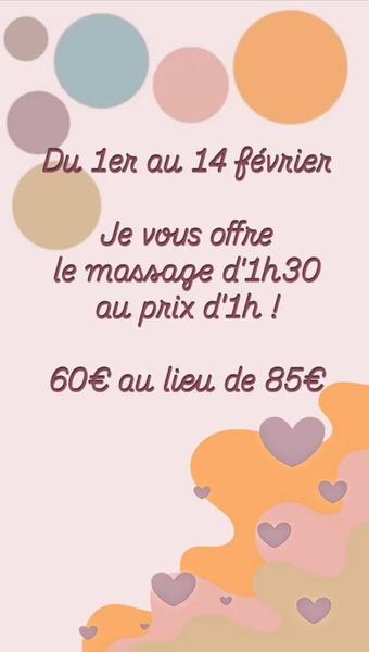 Offres de Saint Valentin Chez Les massages de Garance 