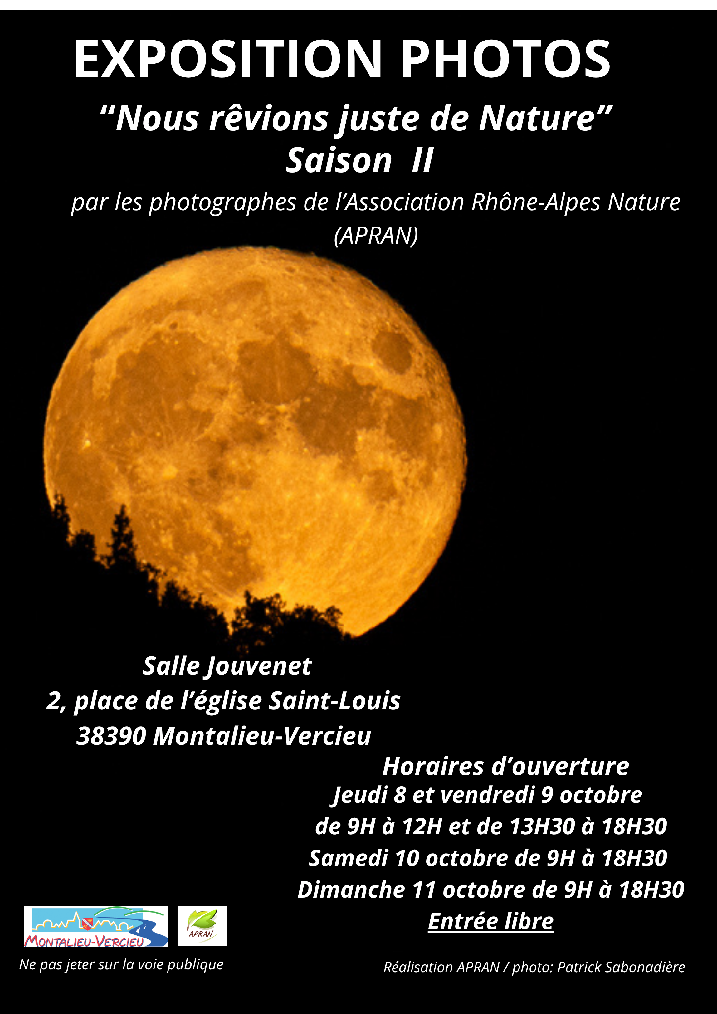 Exposition photos : nous revions juste de nature, à Montalieu-Vercieu