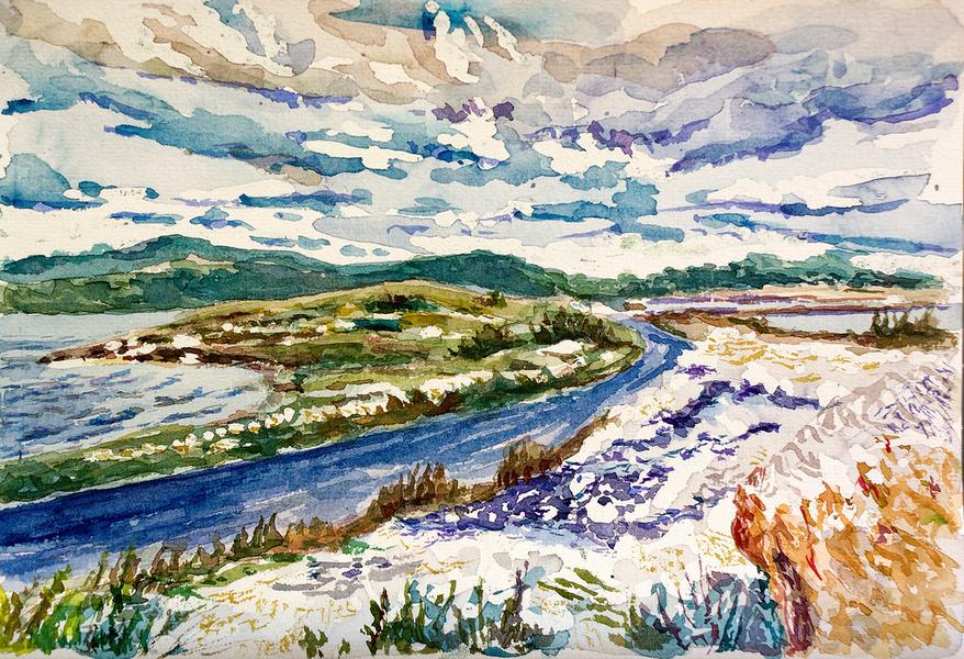 Exposition Sauveur Aïello - Aquarelles et Peintures à l'huile - Château de Lacaze