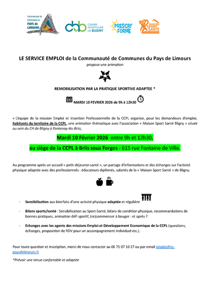 Animation Sport-Santé - février 2026