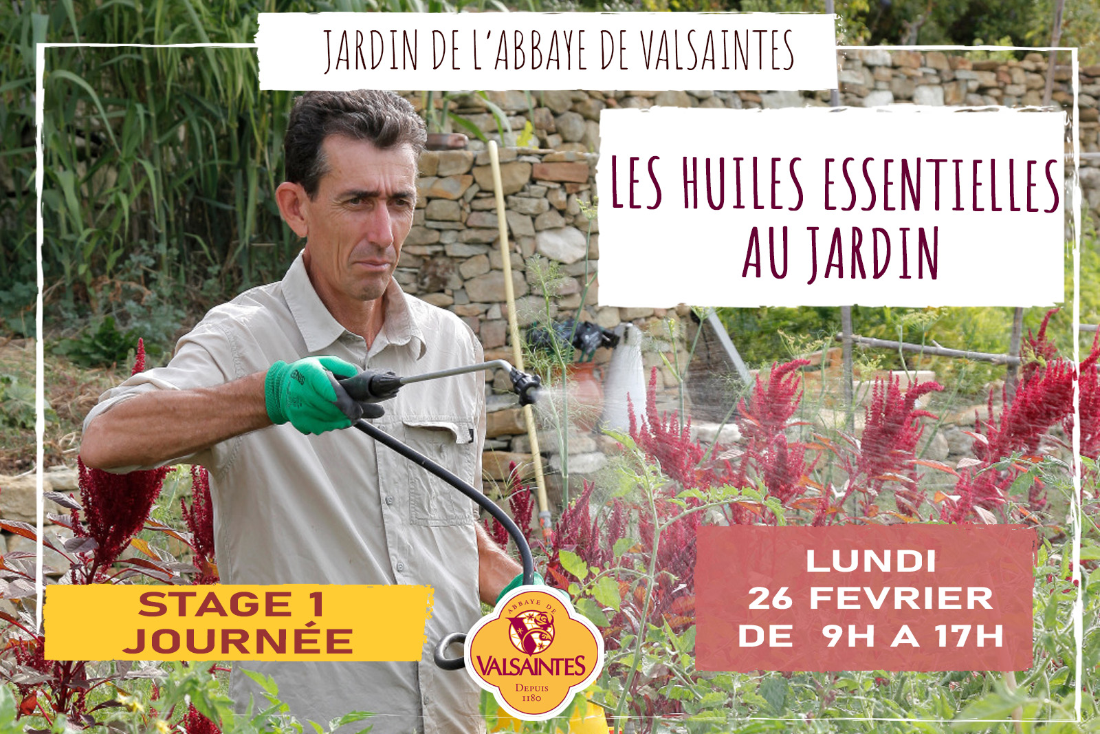 Stage utilisation huiles essentielles au jardin