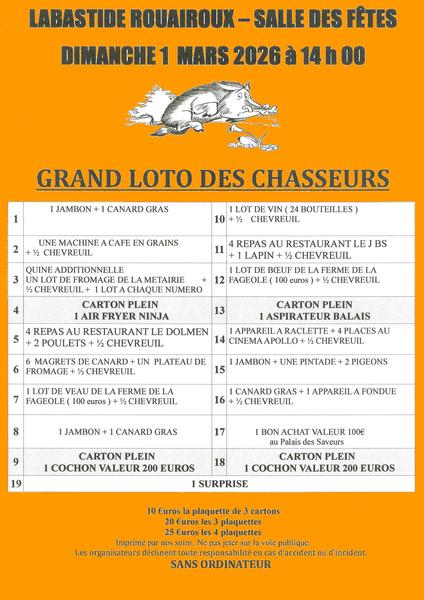 Loto des chasseurs