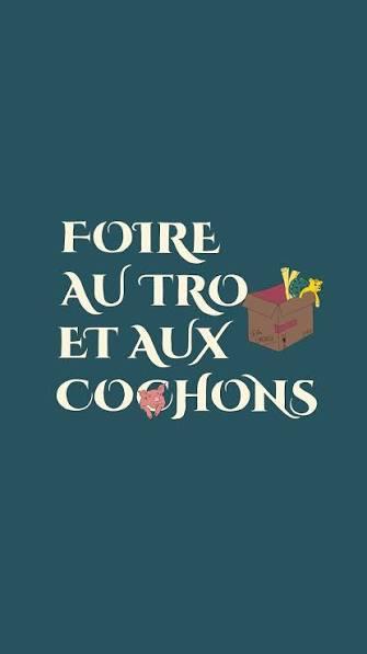 Affiche de la Foire au troc et aux cochons 2025 à Champigny 