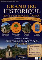 GRAND JEU HISTORIQUE SUR LE PATRIMOINE D&rsquo;ANNOT - Annot - Photo 2