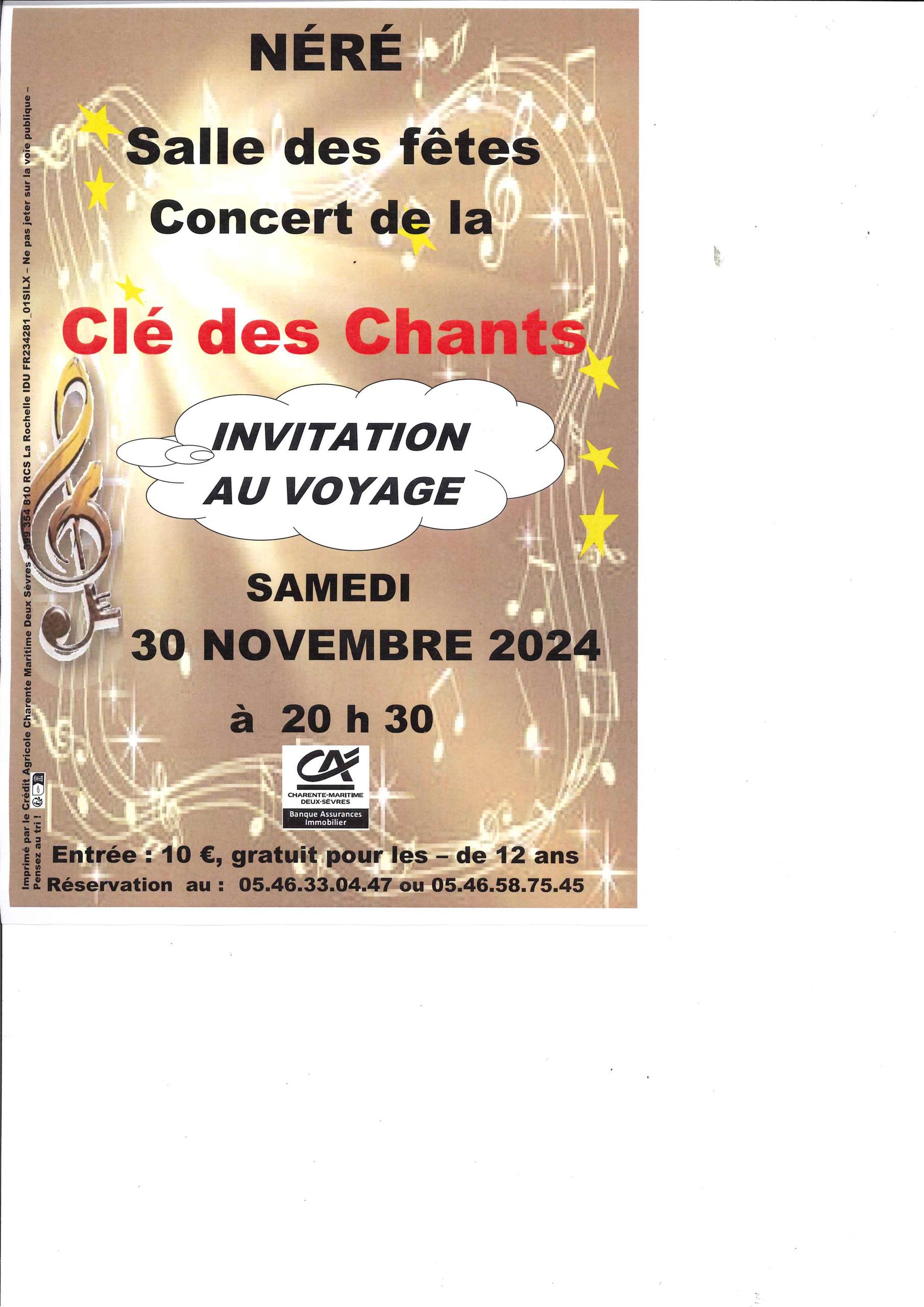 Concert de la clé des chants