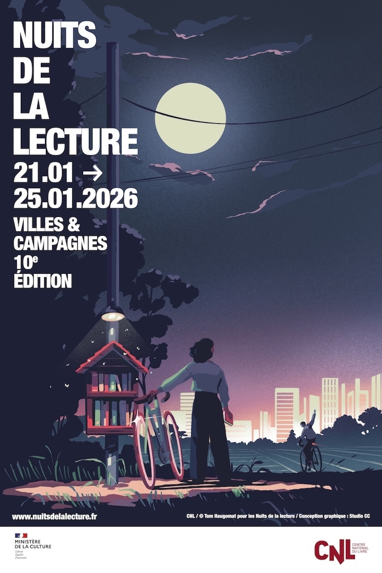Affiche nuits de la lecture 2026