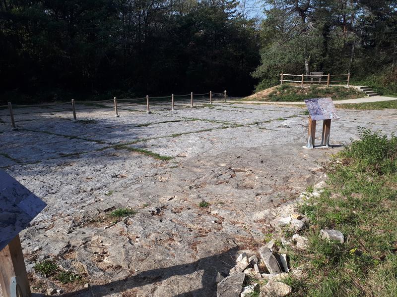 Les empreintes de dinosaures de Villette