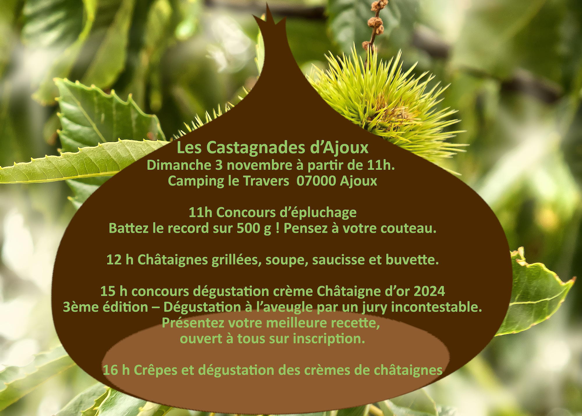 Events…Put it in your diary : Castagnades d'Ajoux