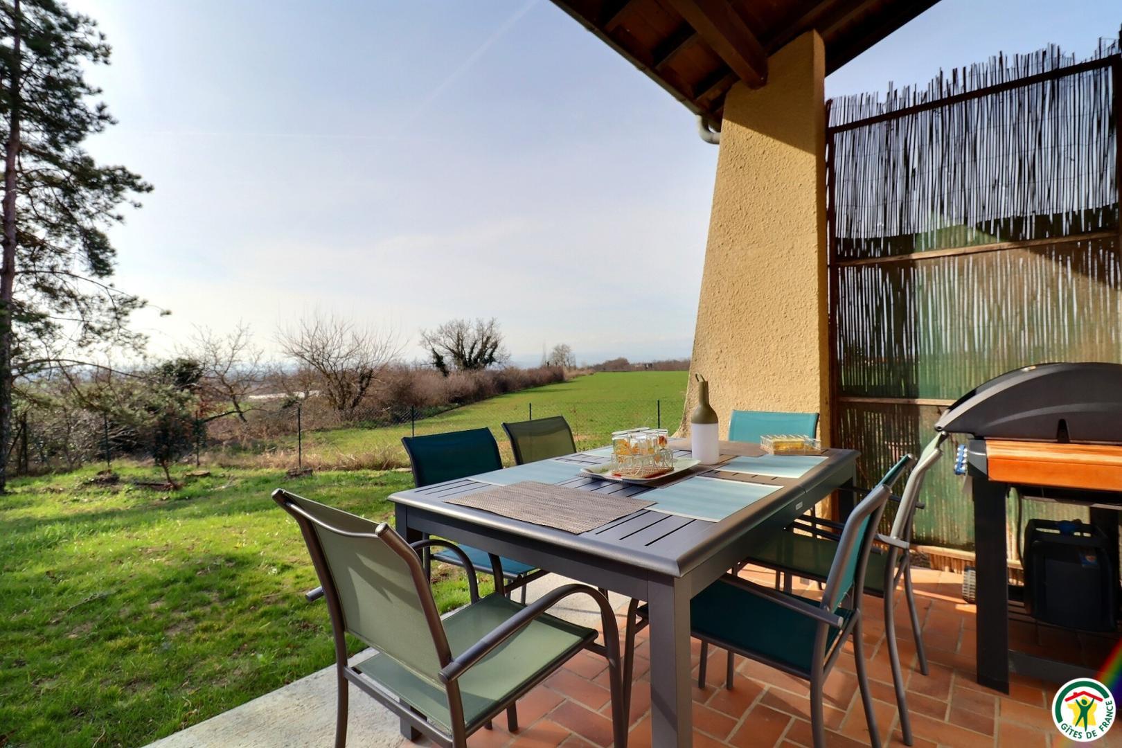 Terrasse sud, plancha gaz