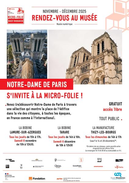 Micro_folie - visite libre : Notre-Dame de Paris s\'invite à la Microfolie